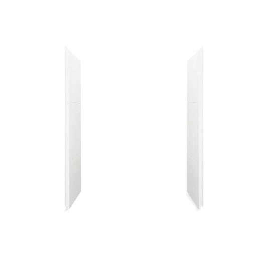 Accord® 2-Piece End Wall Set, 77 x 36 in, White