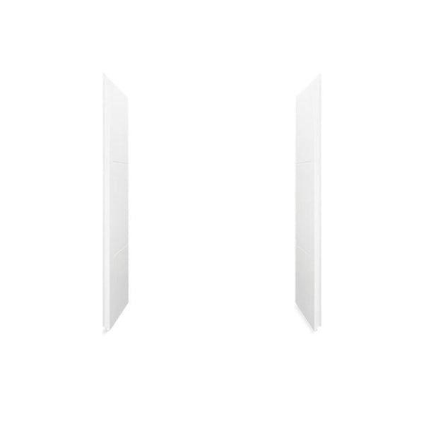 Accord® 2-Piece End Wall Set, 77 x 36 in, White