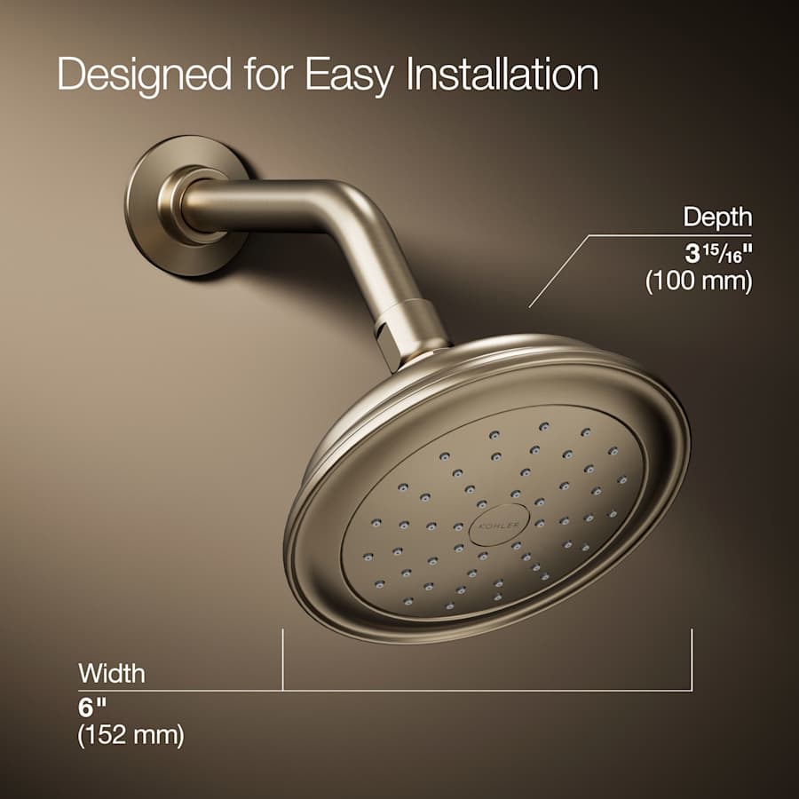 Artifacts 2.5 GPM Single Function Shower Head with Katalyst Air-Induction Technology