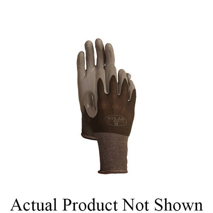 Tough General Purpose Gloves, Knit, XL, Nitrile Palm, Nitrile Coating, Seamless Lining
