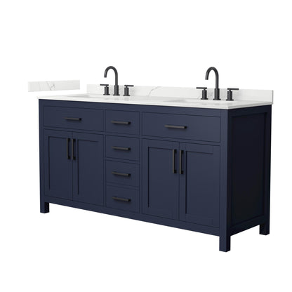 Beckett Double Bathroom Vanity - 66W x 35H x 22D