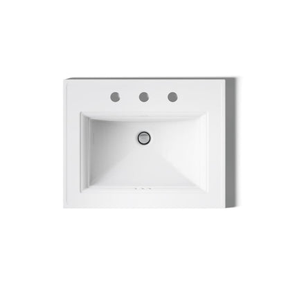 Memoirs Stately 17" Drop In Bathroom Sink with 3 Holes Drilled and Overflow