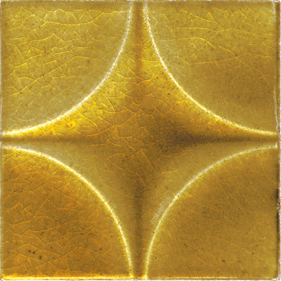 Contempee Marigold Square, Handcrafted 4X4 Glossy