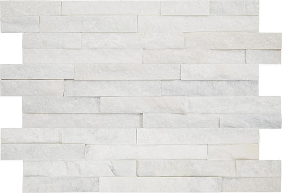 Stacked Stone Sanya White Stacked, Natural Cleft 6X24
