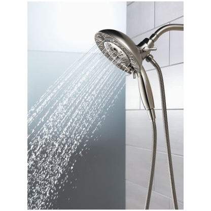 Universal Showering Round 1.75 GPM Multi Function 2-in1 In2ition Shower Head and Hand Shower with Touch Clean, H2Okinetic and MagnaTite Technology