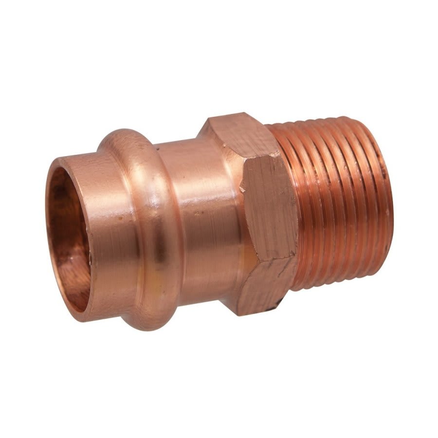 Male Adapter, 3/4 in, Press x MNPT, Copper