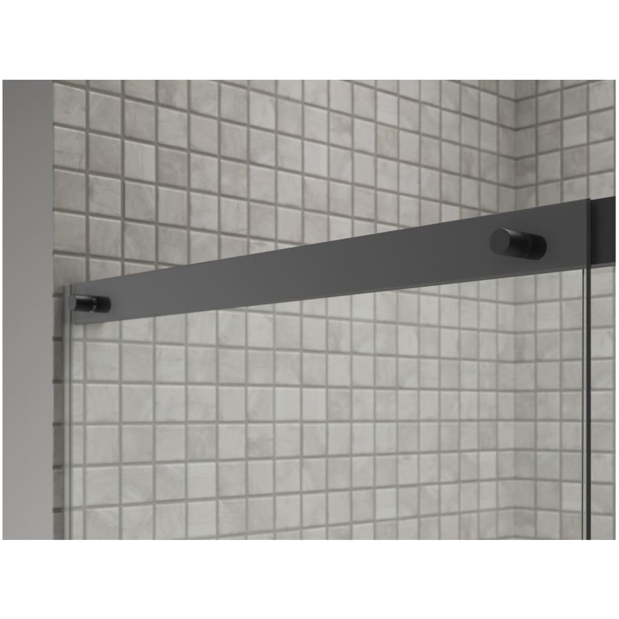 Elate 56-3/4" High x 59-5/8" Wide Sliding Semi Frameless Tub Door with Clear Glass