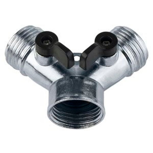 Metal Hose 'Y ft L with Shut-Off
