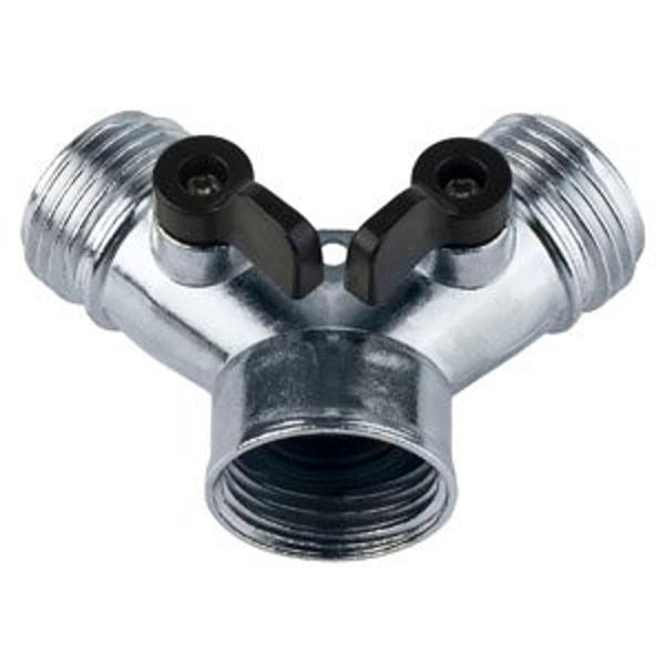 Metal Hose 'Y ft L with Shut-Off