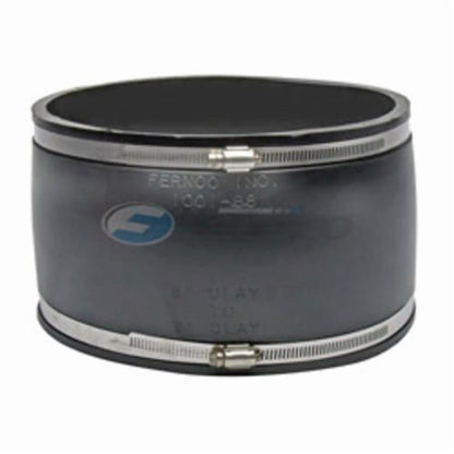 Transition Coupling, 8 in, Clay x Clay, Flexible PVC