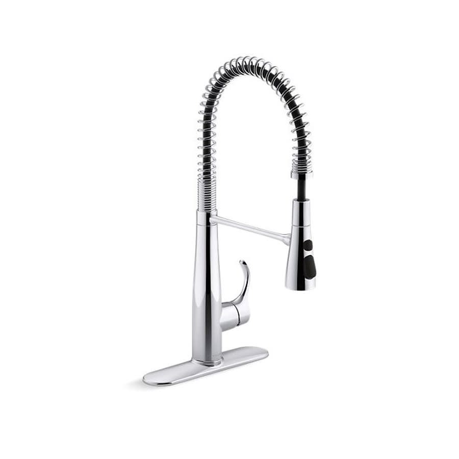 Simplice® Kitchen Faucet, Deck Mount, ADA, 1 Lever Handle, 1 or 3-Hole, Polished Chrome