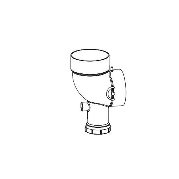 Exhaust/Condensate Elbow Assembly, 4 in