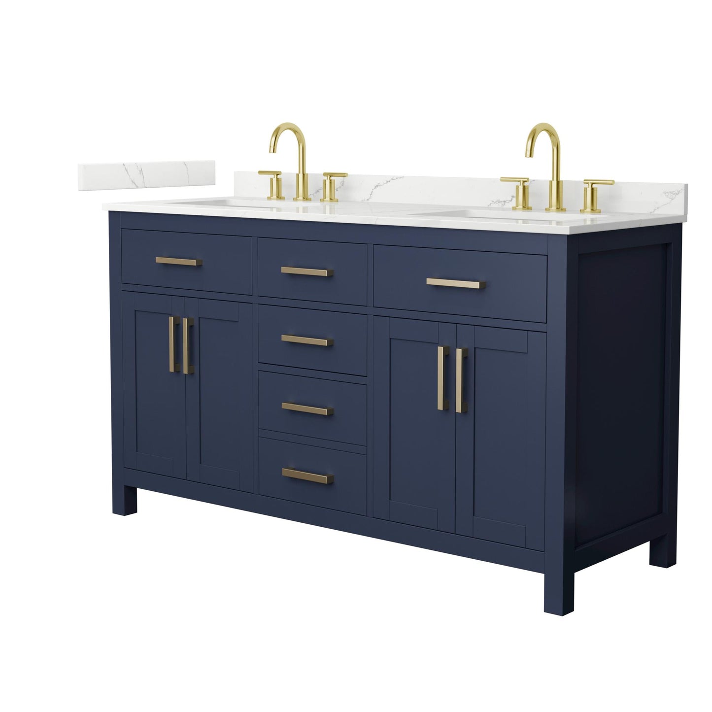 Beckett Double Bathroom Vanity - 60W x 35H x 22D