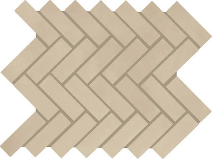 Color Wheel Mosaic Matte Urban Putty Straight Joint 1X6 Matte