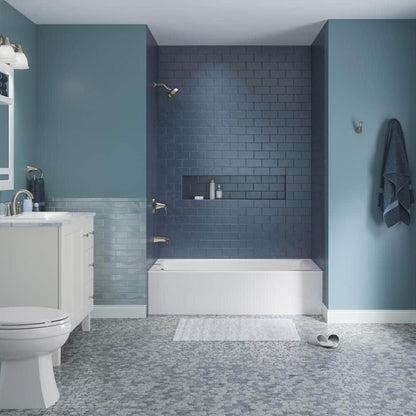 Elmbrook 60 in. x 30.25 in. Soaking Bathtub with Right-Hand Drain in White