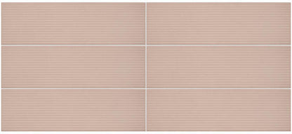 Stencil Blush Rectangle 4X12 Matte