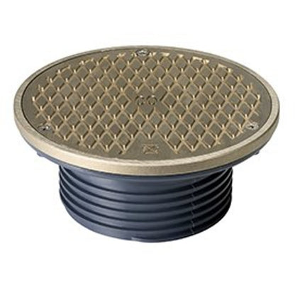 Cleanout Cover, 6-1/2 in, Round, Nickel Bronze