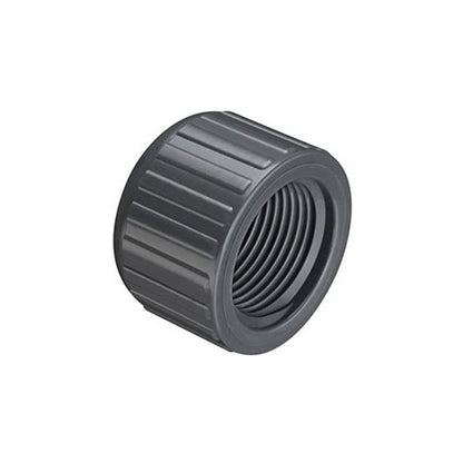 Cap, 1-1/4 in, FNPT, SCH 80/XH, PVC