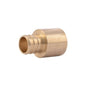 Adapter, 1 in, Crimp PEX x C, Brass