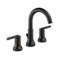 Trinsic® Widespread Lavatory Faucet, ADA, 2 Handle, 3-Hole, 1.2 gpm, Matte Black