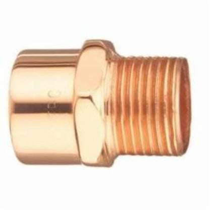 Male Adapter, 1 x 3/4 in, C x MNPT, Copper