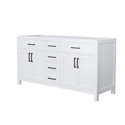 Beckett Double Bathroom Vanity - 65W x 34.25H x 21.5D