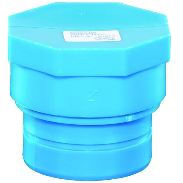 Blueline™ Acid Waste Cap, 4 in, Polypropylene