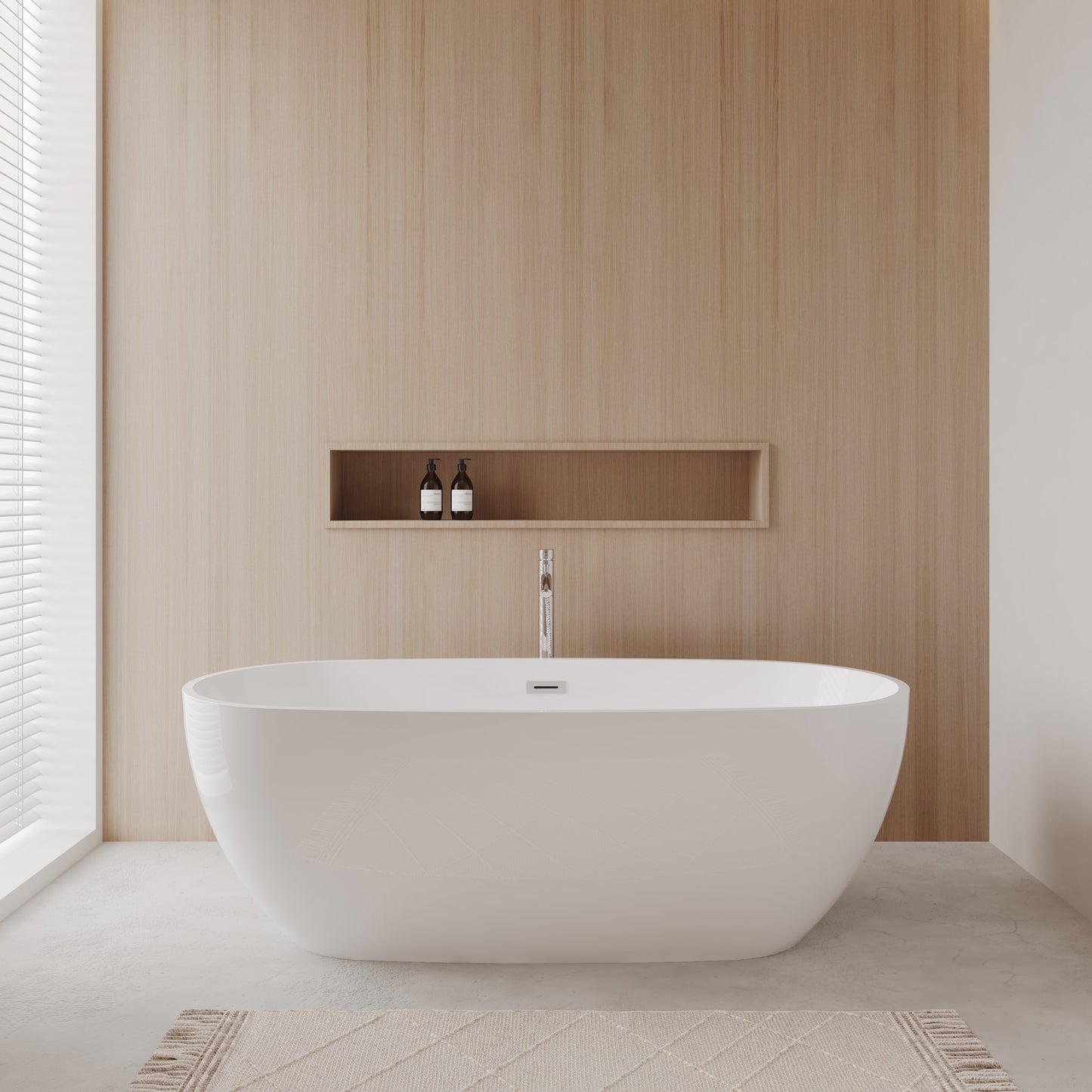 Juno Freestanding Bathtub - 71W x 23H x 32D