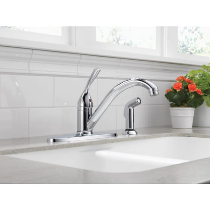 Classic Kitchen Faucet with Side Spray - Includes Lifetime Warranty