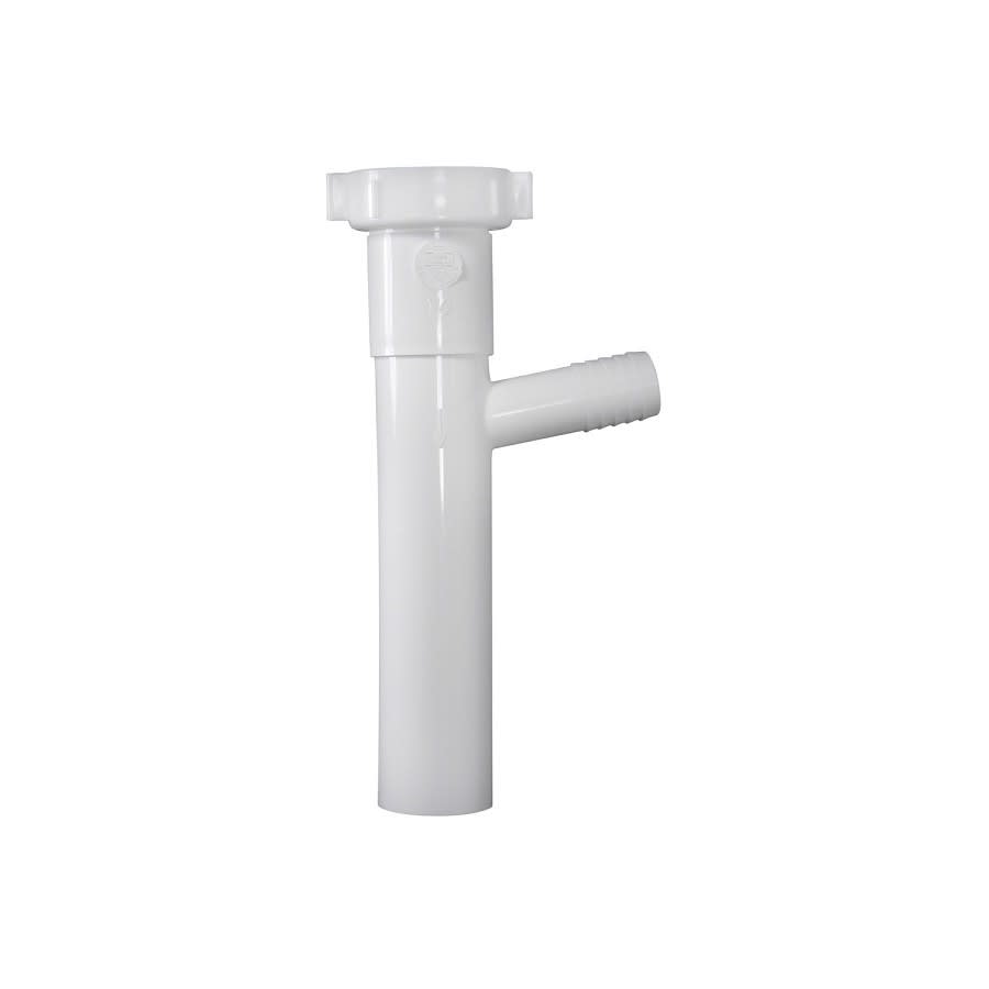 Tubular Branch Tailpiece, 1-1/2 in, Tube x Slip Joint, White