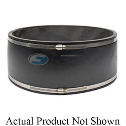 Transition Coupling, 12 in, Clay x Clay, Flexible PVC