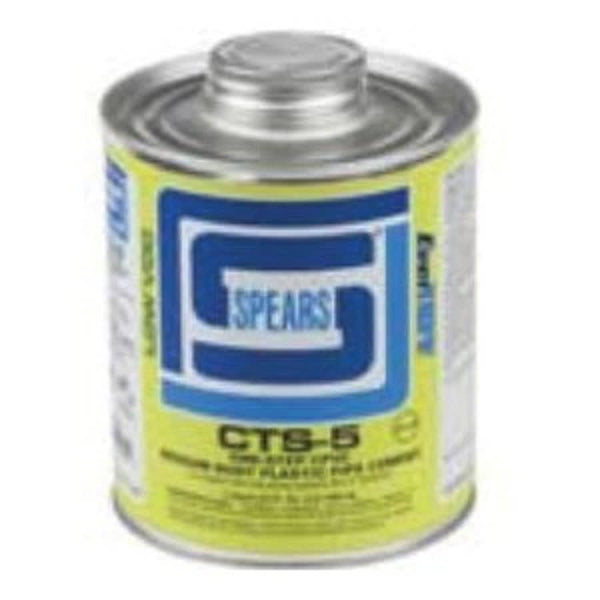 CTS-5 Medium Body Cement, 1 pt, Yellow, For CPVC