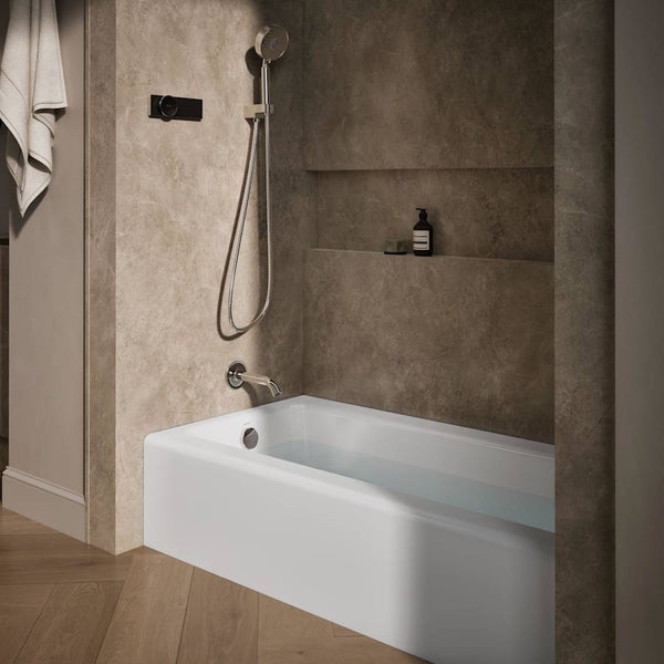 Bellwether 60" Alcove Soaking Tub with Left Drain