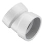 22.5 deg Elbow, 12 in, Hub, DWV, PVC