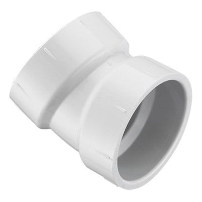 22.5 deg Elbow, 8 in, Hub, DWV, PVC