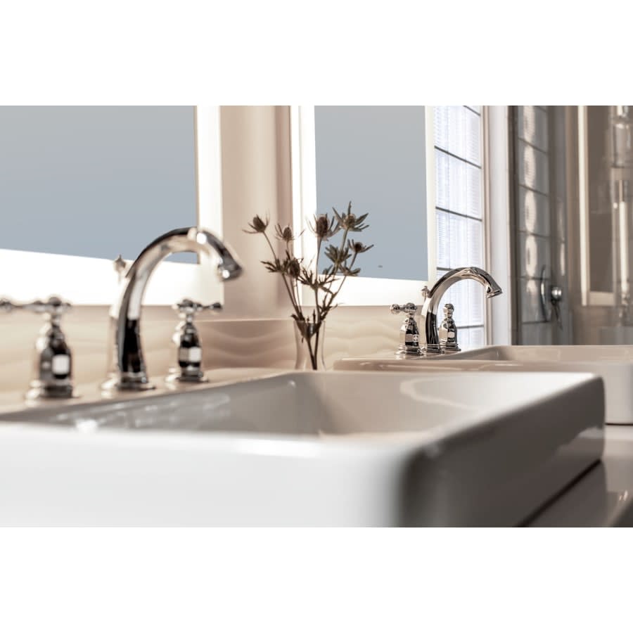 Kelston Widespread Bathroom Faucet with Ultra-Glide Valve Technology - Free Metal Pop-Up Drain Assembly with purchase