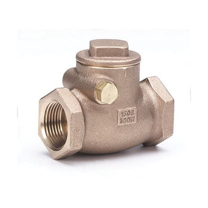Swing Check Valve, 3/4 in, FNPT, Bronze