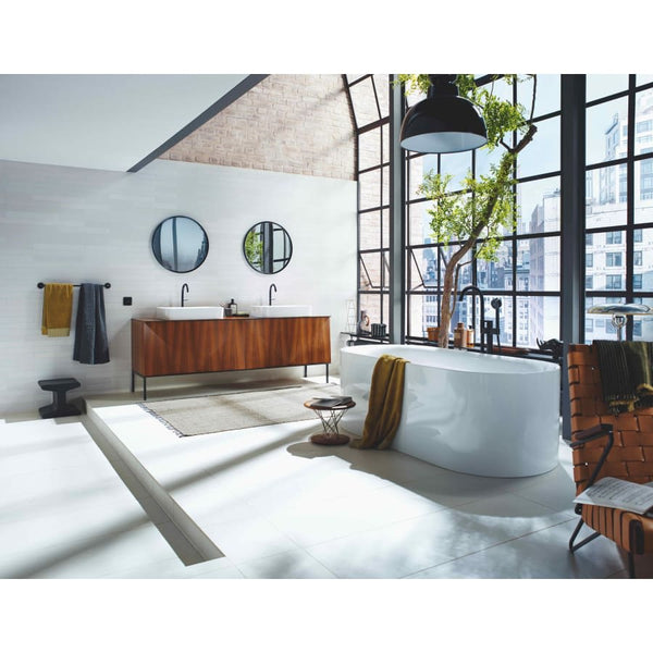 Axor One Floor Mounted Tub Filler with 1.75 GPM Handshower Less Rough In - Engineered in Germany, Limited Lifetime Warranty