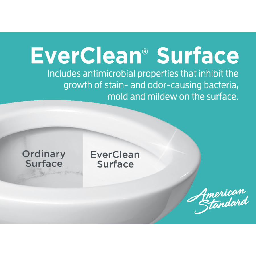 Cadet 3 Elongated Toilet Bowl Only with Concealed Trapway, EverClean Surface, PowerWash Rim and Right Height Bowl - Includes Slow-Close Seat