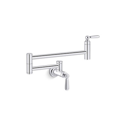 Edalyn™ by Studio McGee Pot Filler Faucet, Wall Mount, 1 Lever Handle, 1-Hole, Polished Chrome