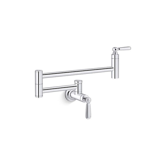 Edalyn™ by Studio McGee Pot Filler Faucet, Wall Mount, 1 Lever Handle, 1-Hole, Polished Chrome
