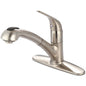 Legacy Kitchen Faucet, Deck Mount, ADA, 1 Lever Handle, 1 or 3-Hole, PVD Brushed Nickel