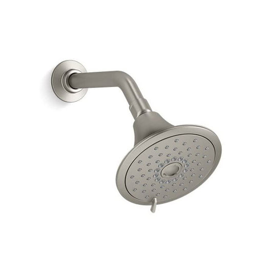 Forte® Multi Function Shower Head, 5-1/2 in Dia, 1.75 gpm, Vibrant Brushed Nickel