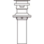 Push Pop-Up Drain Assembly with Overflow