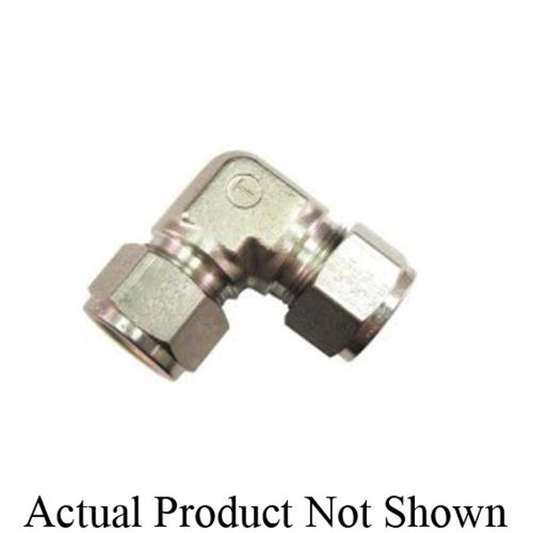 90 deg Elbow, 1/2 in, Tube, 316/316L Stainless Steel