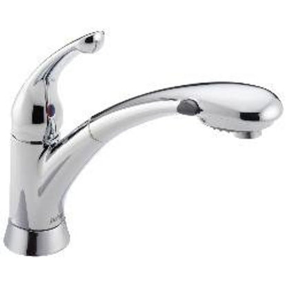 Signature™ Kitchen Faucet, Deck Mount, ADA, 1 Lever Handle, 1 or 3-Hole, Chrome