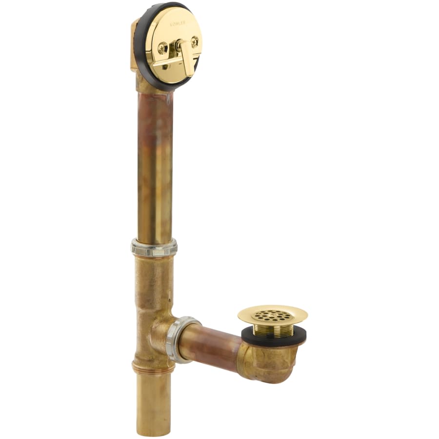 Swiftflo 1-1/2" adjustable trip lever Bathtub Drain, 17-gauge brass, for 14" to 16" baths