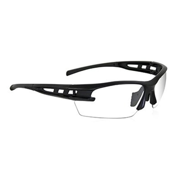 Spectro Safety Glasses, Black Frame, Clear Lenses