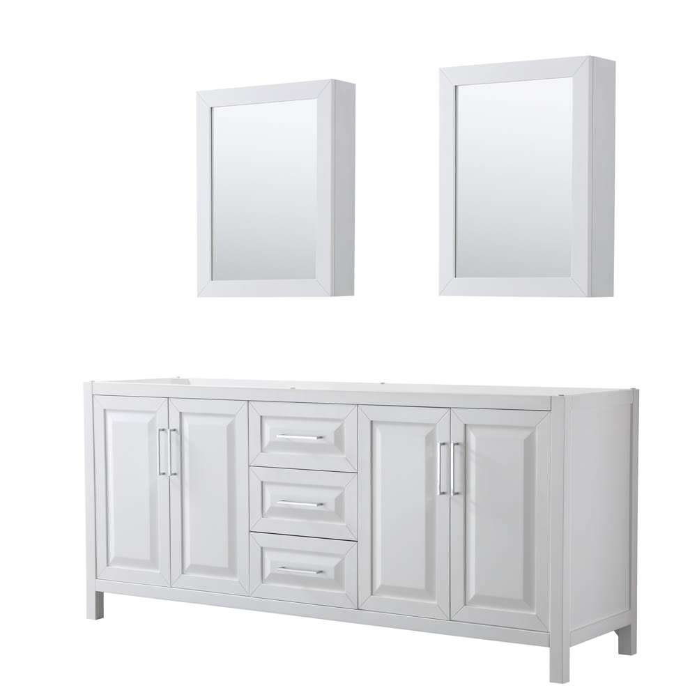 Daria Double Bathroom Vanity - 78.75W x 35H x 21.5D