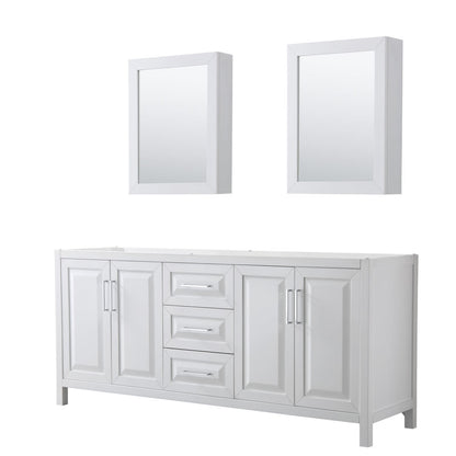Daria Double Bathroom Vanity - 78.75W x 35H x 21.5D
